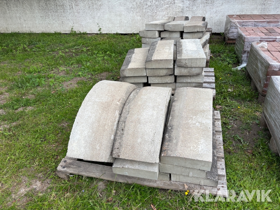 Betong kantsten 70 x 70 x 10 cm 39 st