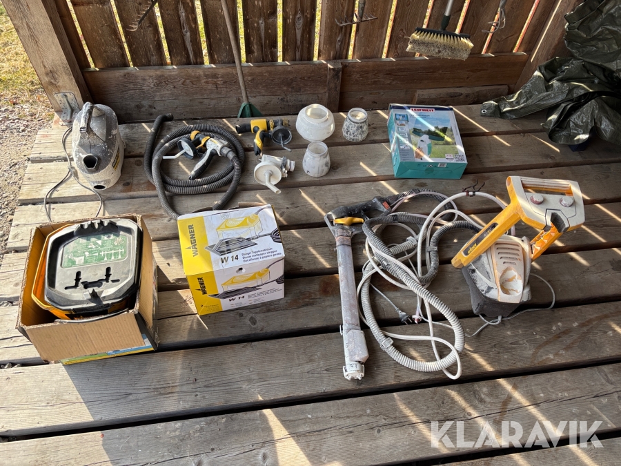 Paket med färg utrustning