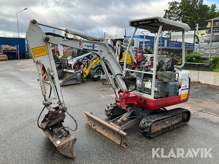 Grävmaskin Take-Job TB016 med skopor