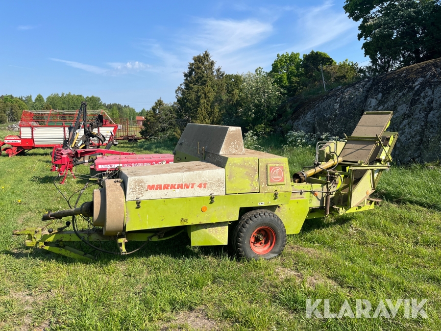 Småbalspress Claas Markant 41, Norrtälje, Klaravik auktioner