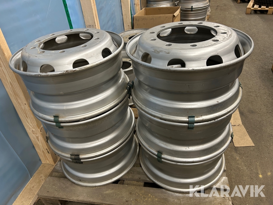 Lastbilsfälgar Stål 9,00x22,5 6 st