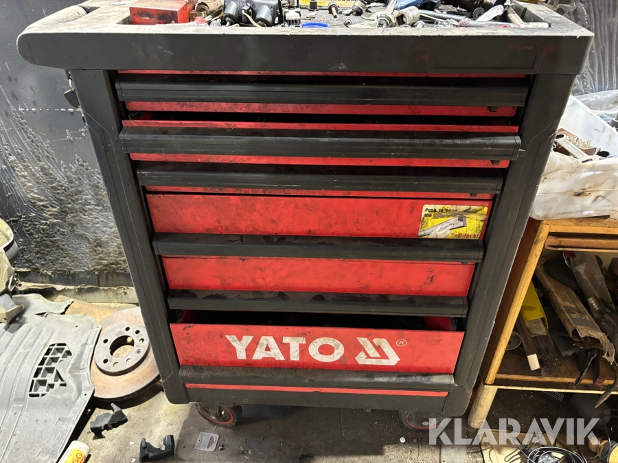 Verktygsvagn med verktyg Yato