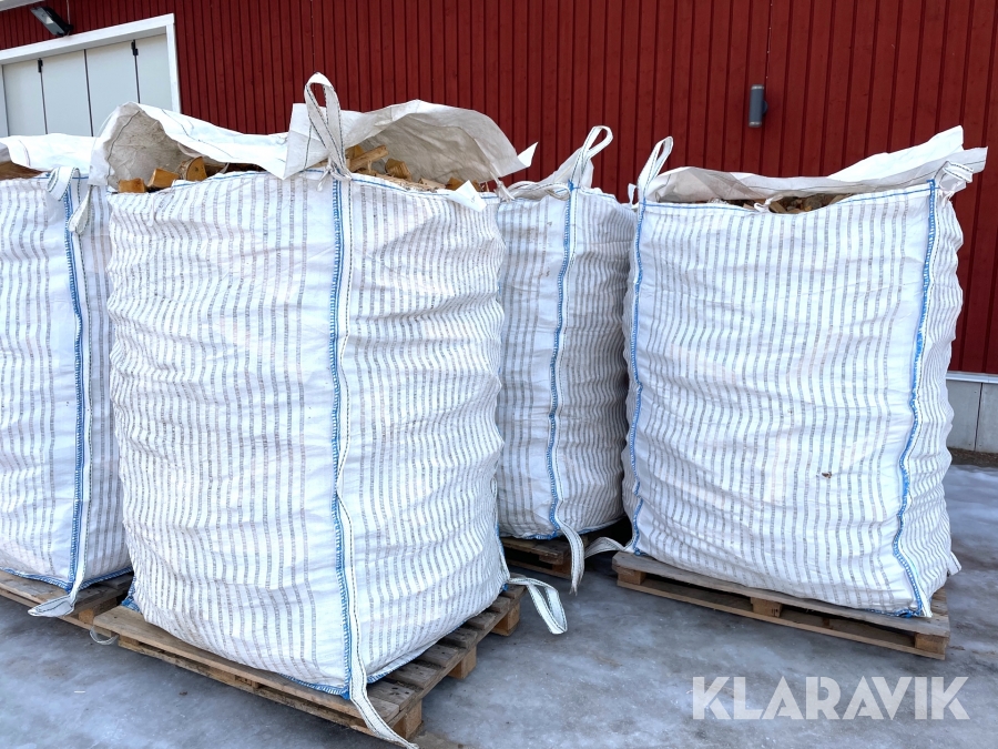 Björkved 30 cm Nykluven/råved 5 st säckar