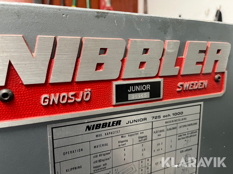 Nibbler Junior, Vallentuna, Klaravik auktioner