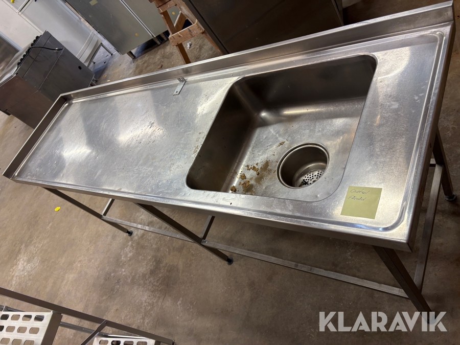 Diskbänk/köksbänk rostfria - 2st