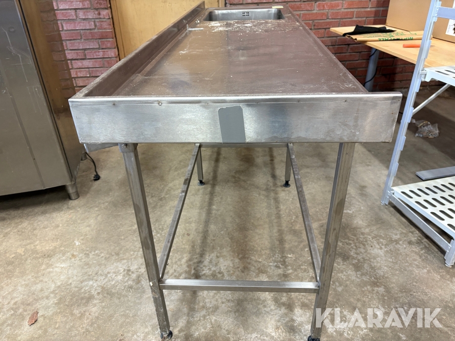 Diskbänk/köksbänk rostfria - 2st