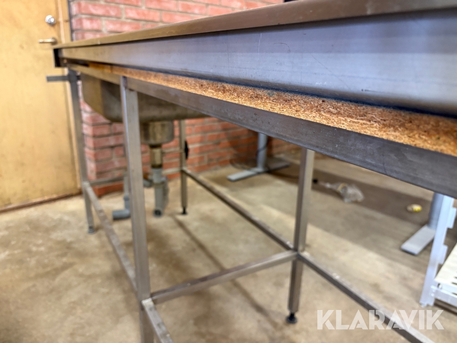 Diskbänk/köksbänk rostfria - 2st