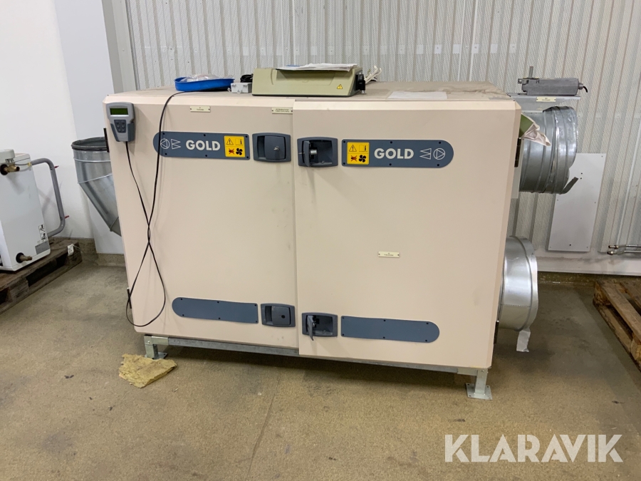 Ventilationsaggregat med roterande värmeväxlare Swegon Gold 08C1121