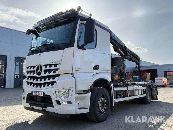 Kranväxlare Mercedes-Benz Arocs med kran HMF 2820K-RCS & växlare JOAB L20-5200 AA