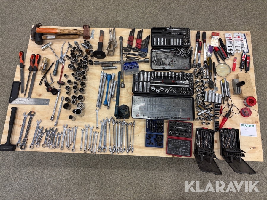 Blandade handverktyg