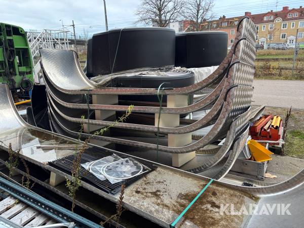 Tandemskärmar aluminium 2st