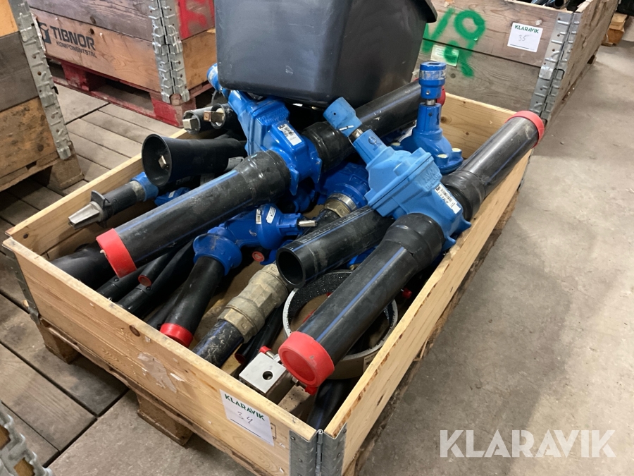 Parti med avstängningsventiler