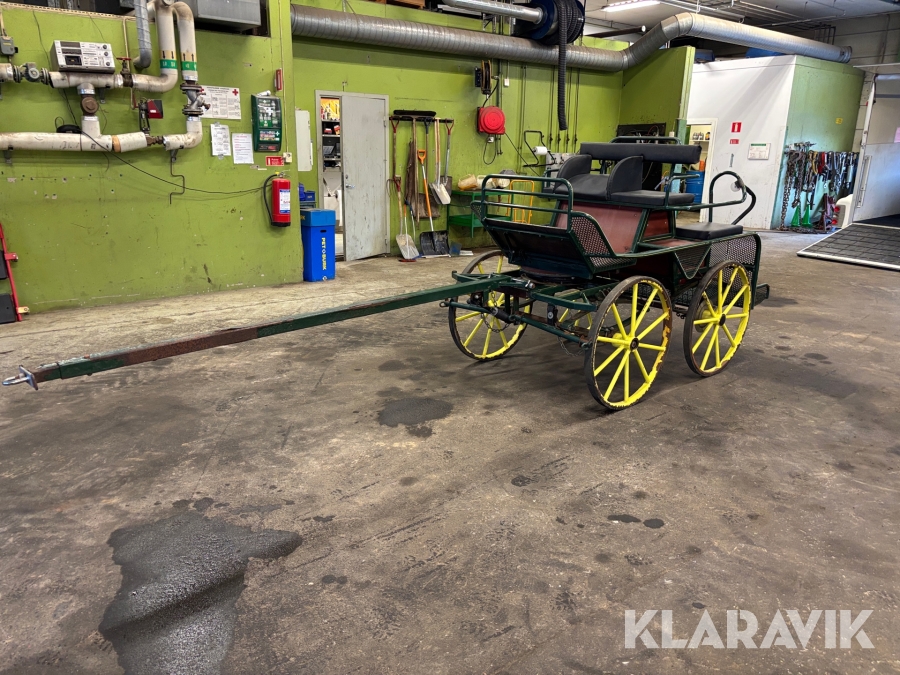 Hästvagn Maratonvagn med parstång