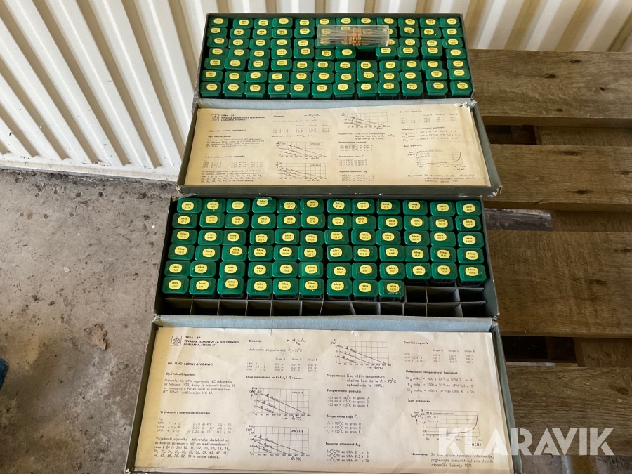 Motståndssortiment 2 st lådor