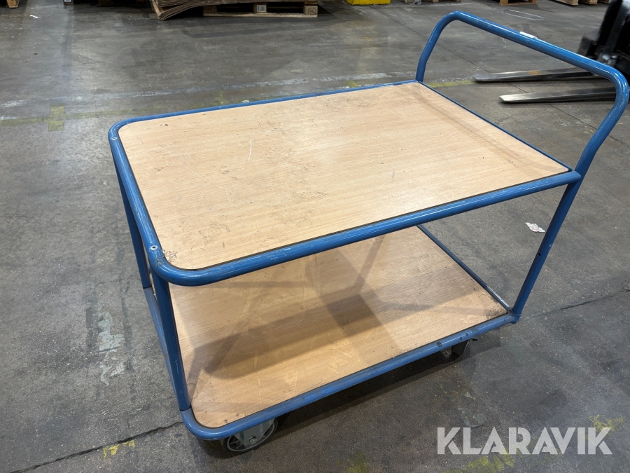 Rullvagn Fetra 2602 låsbara hjul. Maxlast 400kg