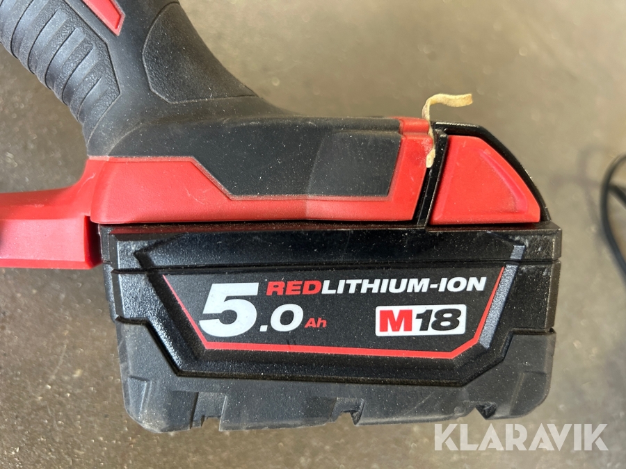 Plåtsax Milwaukee M18 BMS20 med batteri och laddare