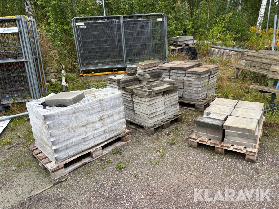 Parti med Marksten 35 x 35 cm 4 st pall