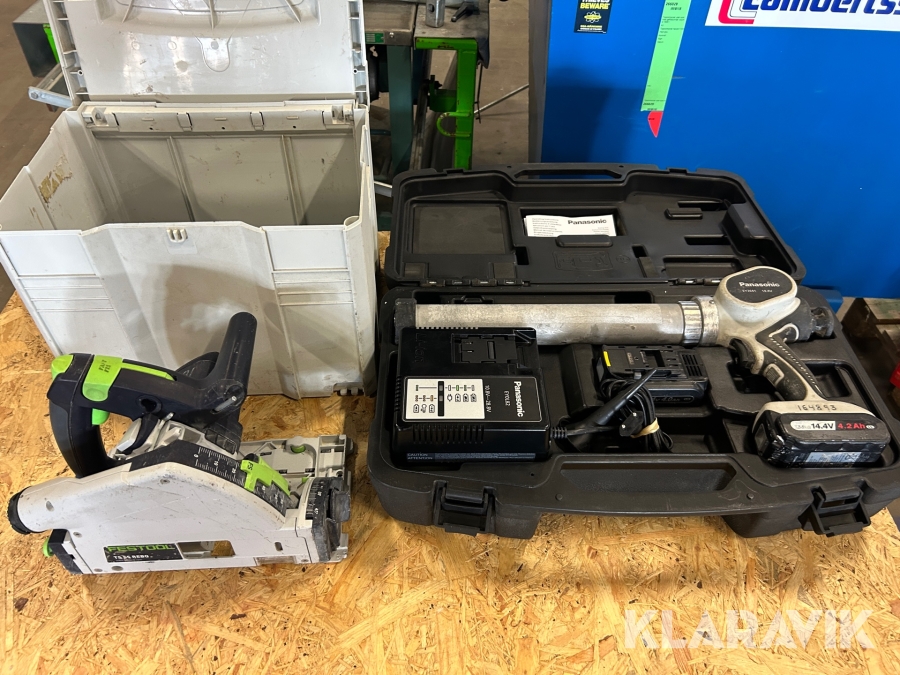 Sänksåg 1 st, Fogpistol 1 st Festool / Panasonic TS 55REBQ-Plus / EY 3641LZ1S