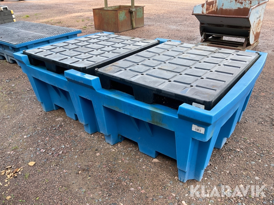 Uppsamlingskärl Denios IBC station eko medföljer Denios pallet 189650