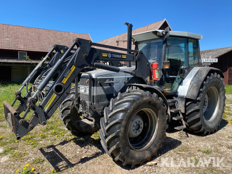 Traktor Lamborghini Formula 135 med lastare & frontlyft och redskap