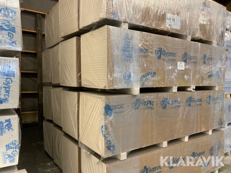 Golvgips Gyproc 12,5x600x2400 mm. 800 st