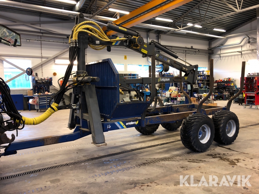 Skogsvagn Vreten 65-40 /svr 10 med kran 