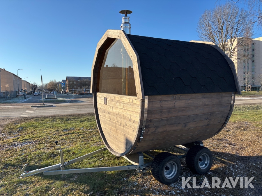 Bastuvagn Bredskär harvia vedeldad bastuaggregat 2,5x2,2m