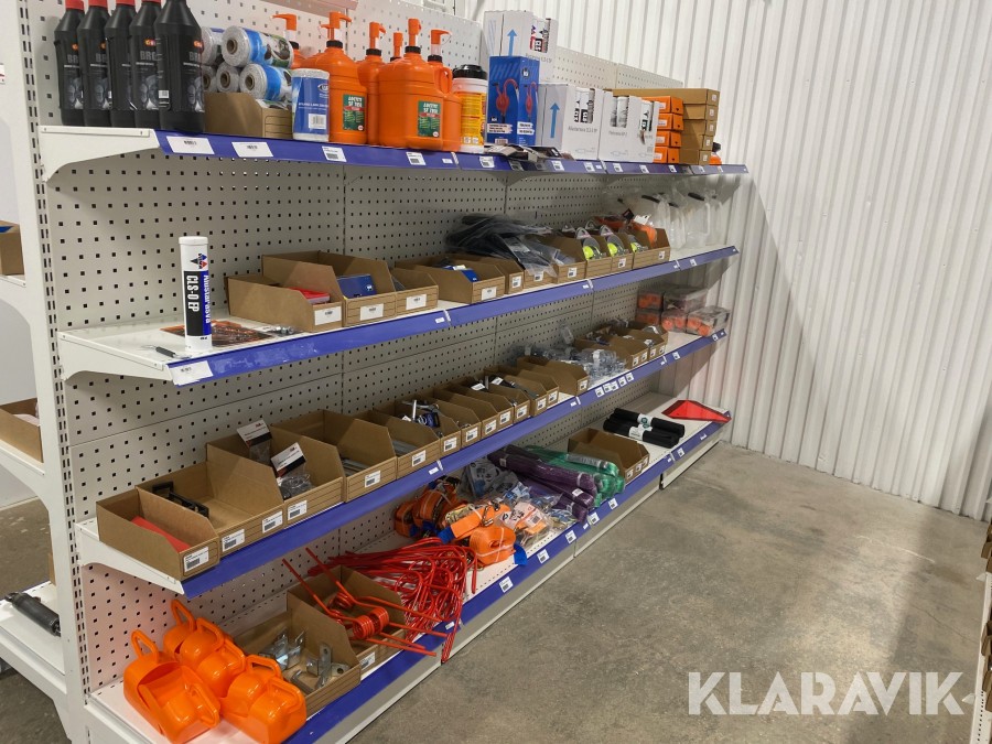 Parti reservdelar, varor, lantbruk m.m