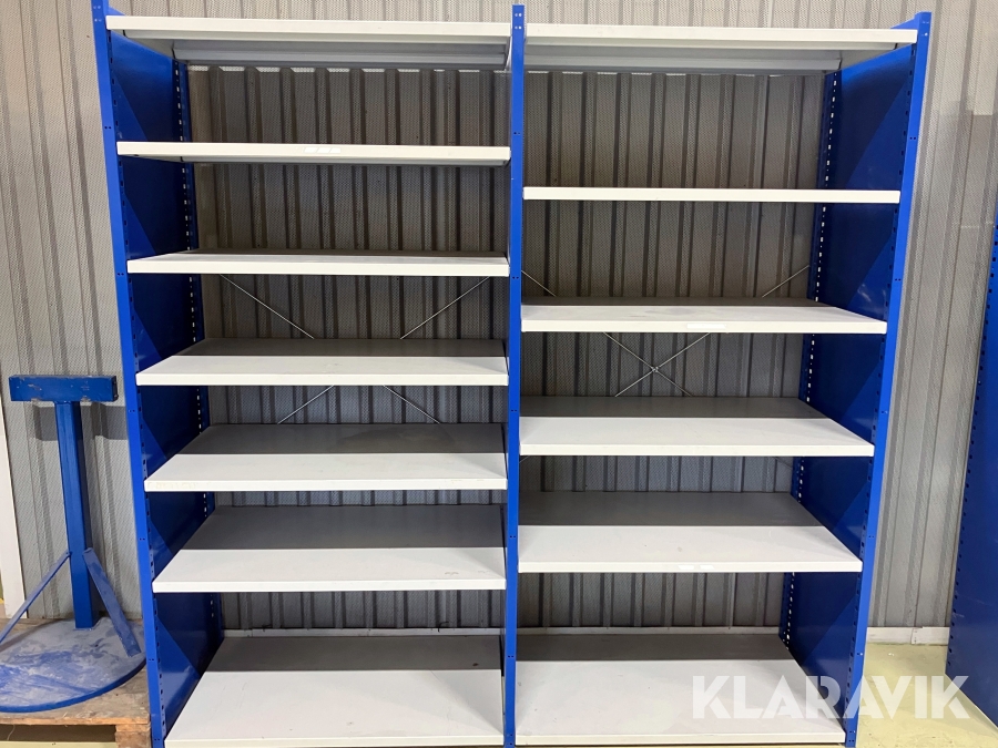 Justerbar lagerhylla/hyllställ i 2 sektioner AJ-produkter MIX