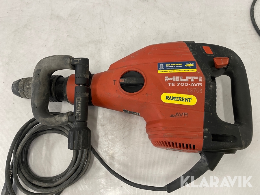 Mejselhammare Hilti TE700-AVR, Svalöv, Klaravik auktioner