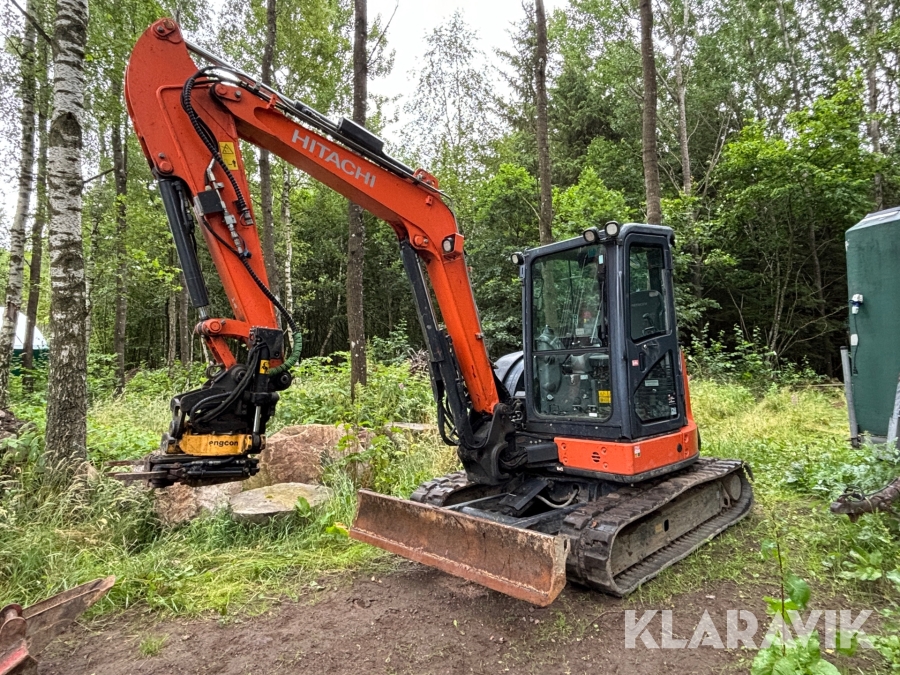 Grävmaskin Hitachi ZX55U-5A CLR med diverse redskap