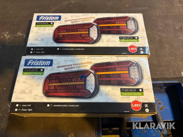 Baklampor Fristom FT-610 LED En vänster och en höger baklykta