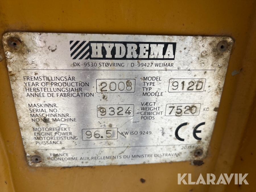 Dumper Hydrema 912D