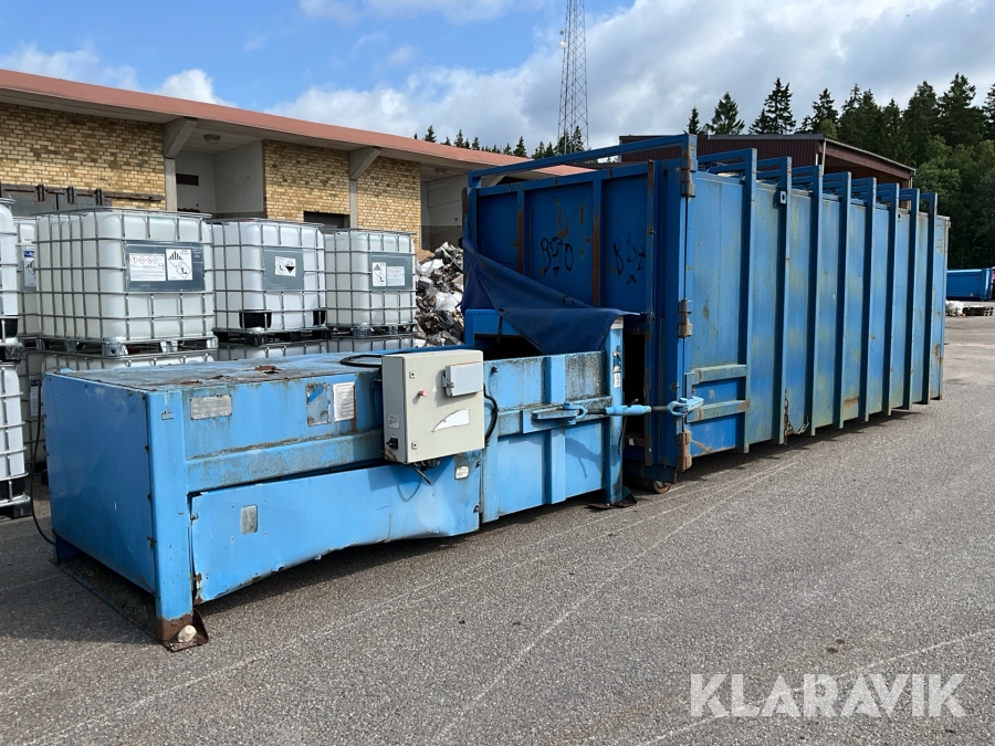 Komprimator Presona 230 E5.5 stationär, inklusive lastväxlarcontainer