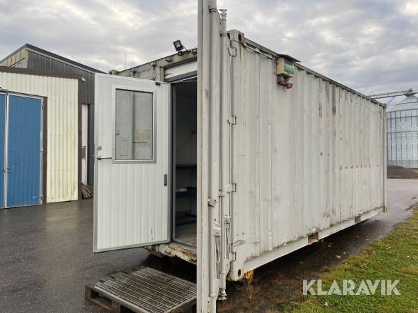 Rastcontainer på lastväxlarram 20 Fot