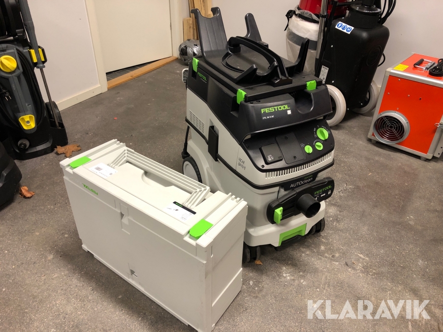Byggdammsugare och giraffslip Festool