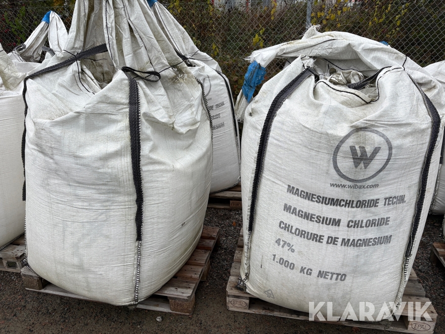 Vägsalt / magnesiumkloridgranulat 4 x 1000 kg