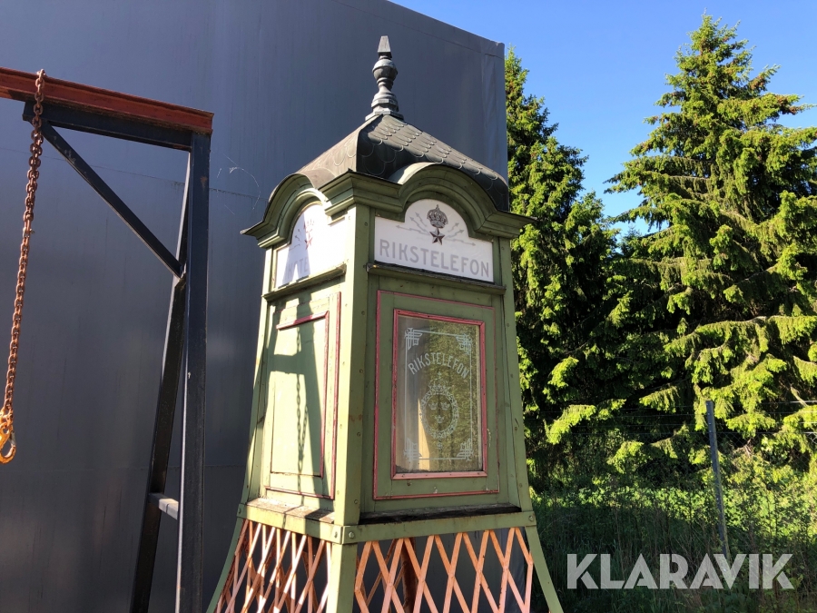Gammal telefonkiosk 