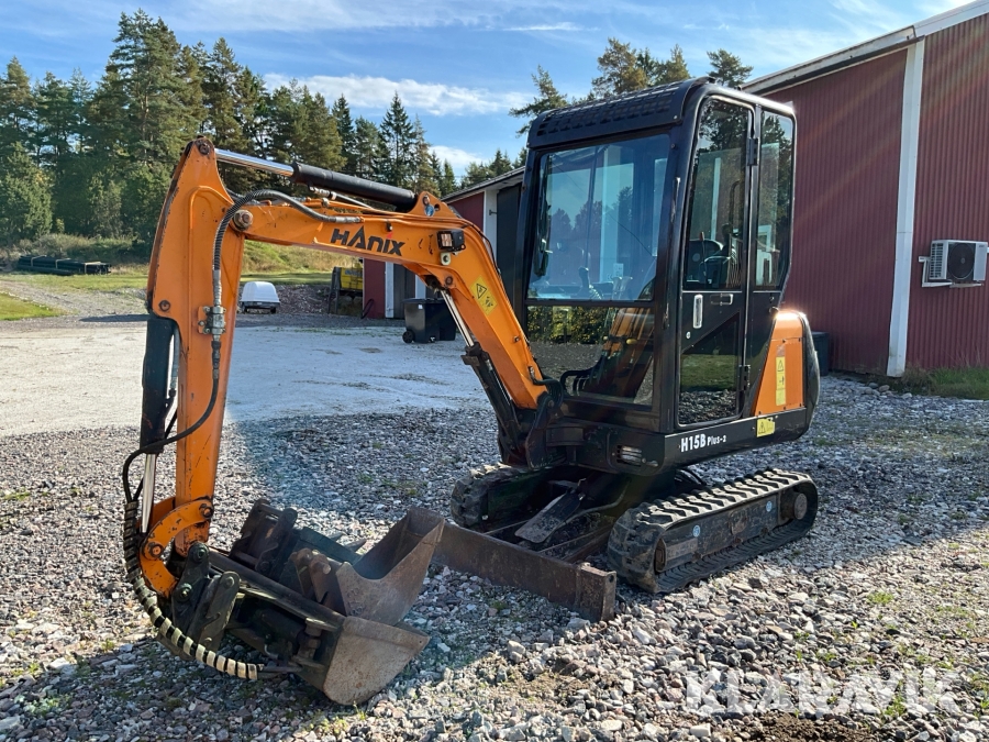 Grävmaskin/Minigrävare Hanix H15B Plus-2 med 3 skopor