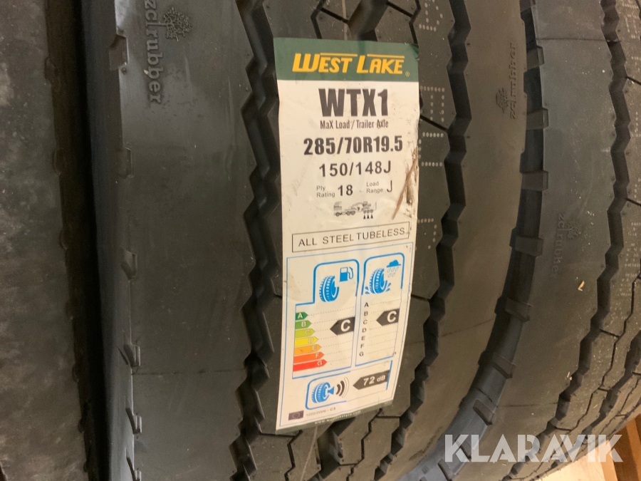 2st nya Lastbilsdäck West Lake WTX1 285 70 R19,5 