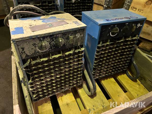 Värmefläktar El-Björn 9 kW 2 st