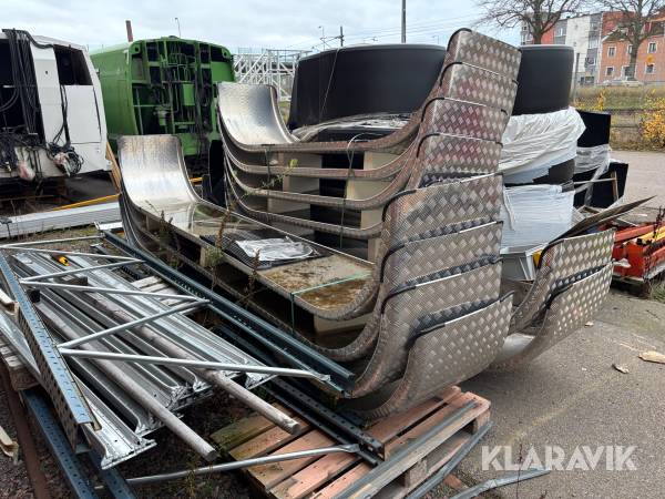 Tridemskärmar aluminium 2st