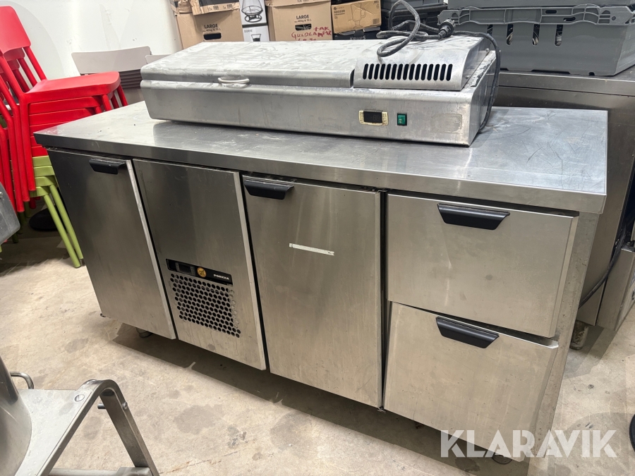 Kylbänk Porkka Cold Line 1660 mm inkl. kylhylla Lincat
