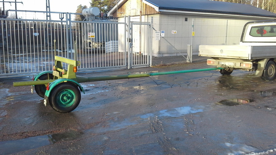 Släp Släpkärra Släpvagn för transport av långgods