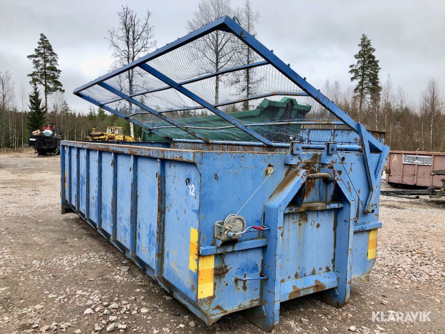 Lastväxlar container med täckning