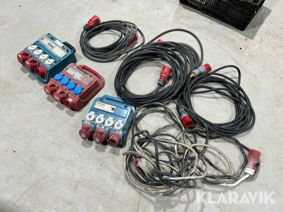 Elcentraler + 3-fas kablar