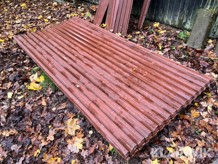 Takplåt Aluminium 12st begagnade