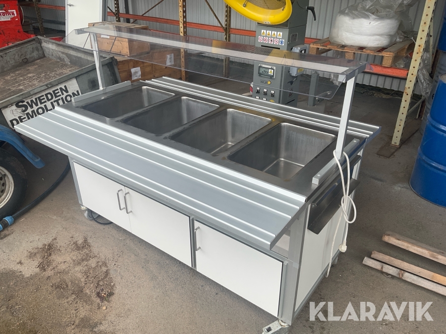 Serveringsdisk med vattenbadvärmning