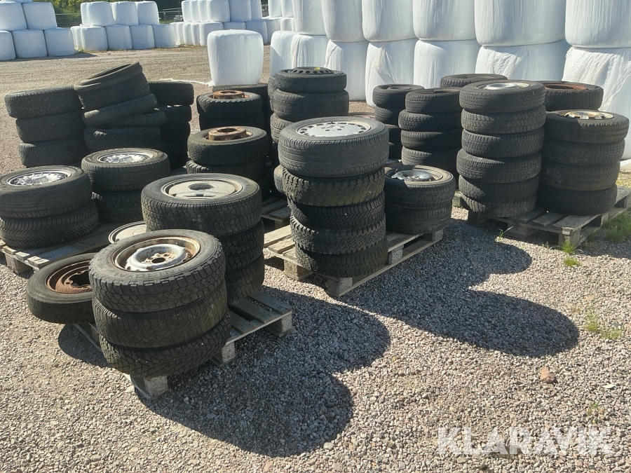 Parti hjul och däck 70 st