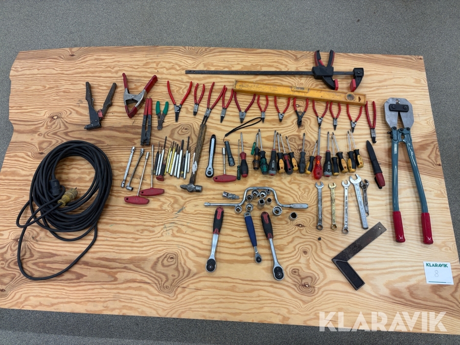 Blandade handverktyg